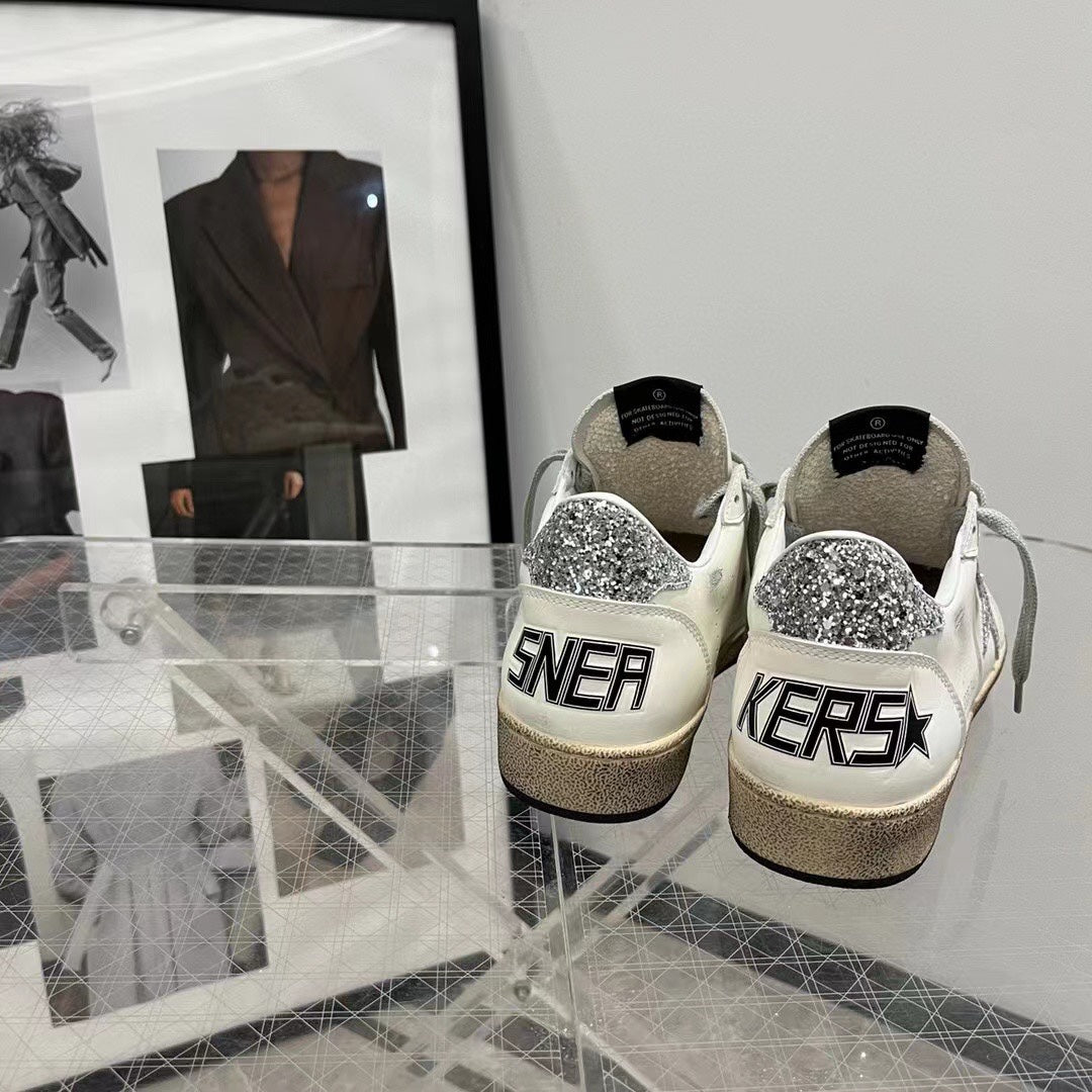 Golden Goose Vintage Distressed Sneakers #156
