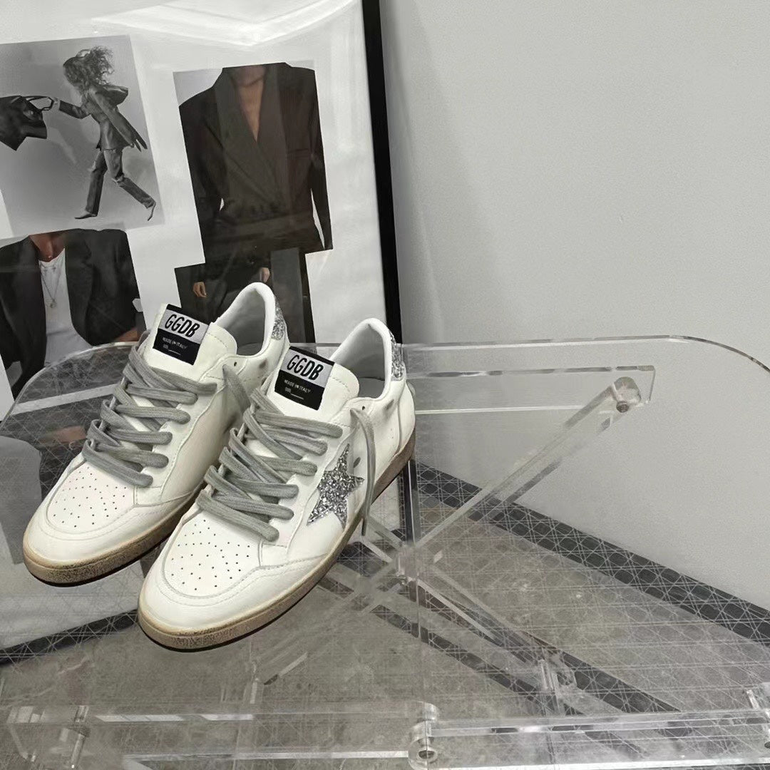 Golden Goose Vintage Distressed Sneakers #156