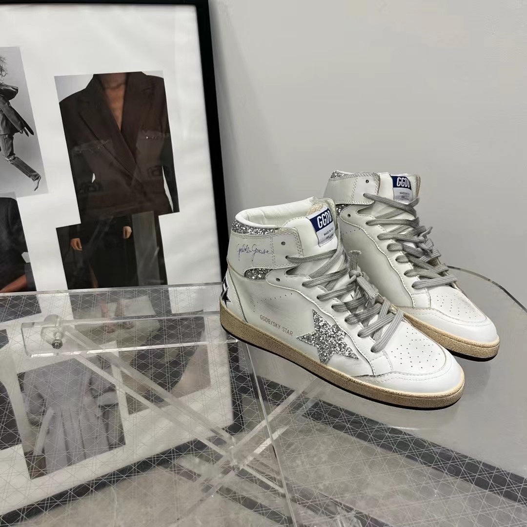 Golden Goose Vintage Distressed Sneakers #116