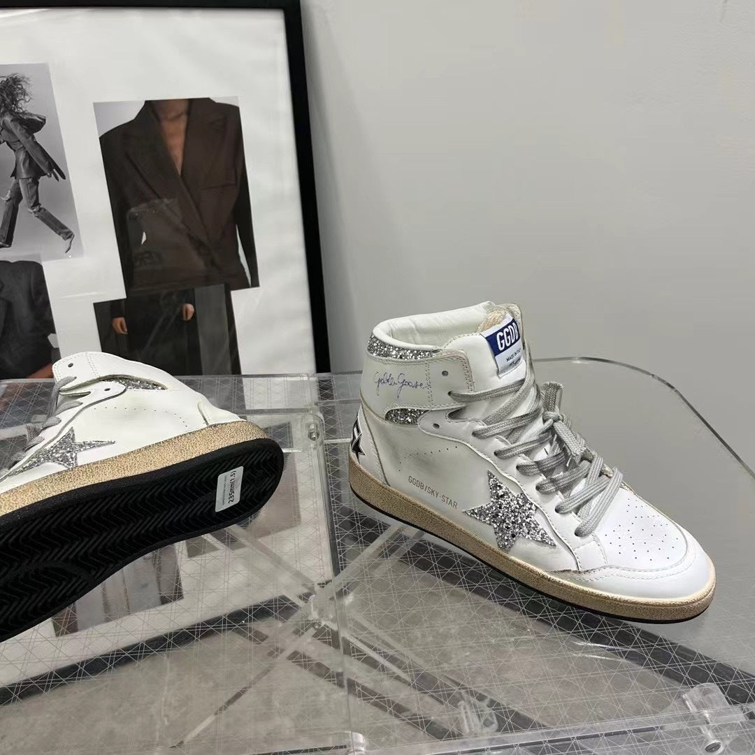 Golden Goose Vintage Distressed Sneakers #116