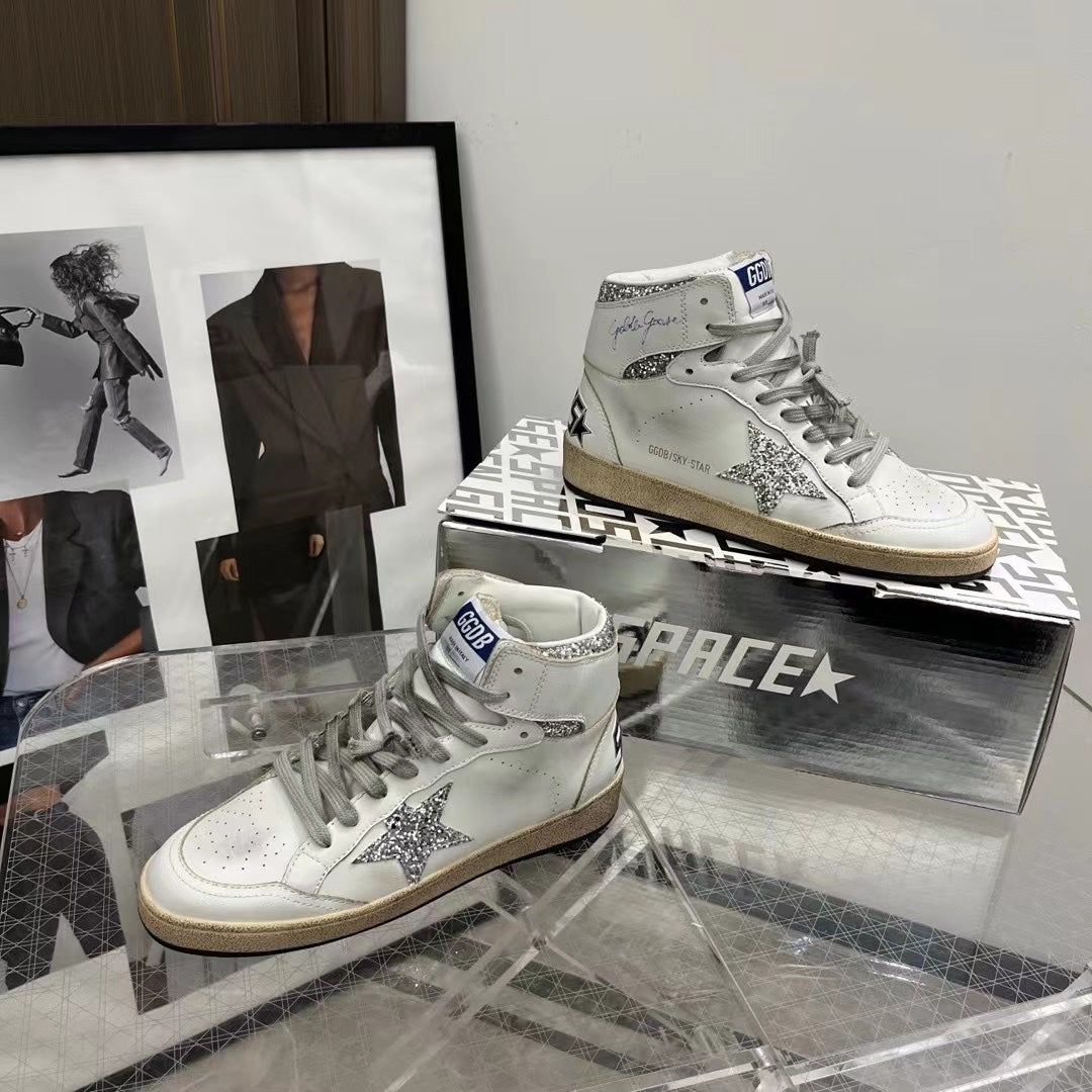 Golden Goose Vintage Distressed Sneakers #116