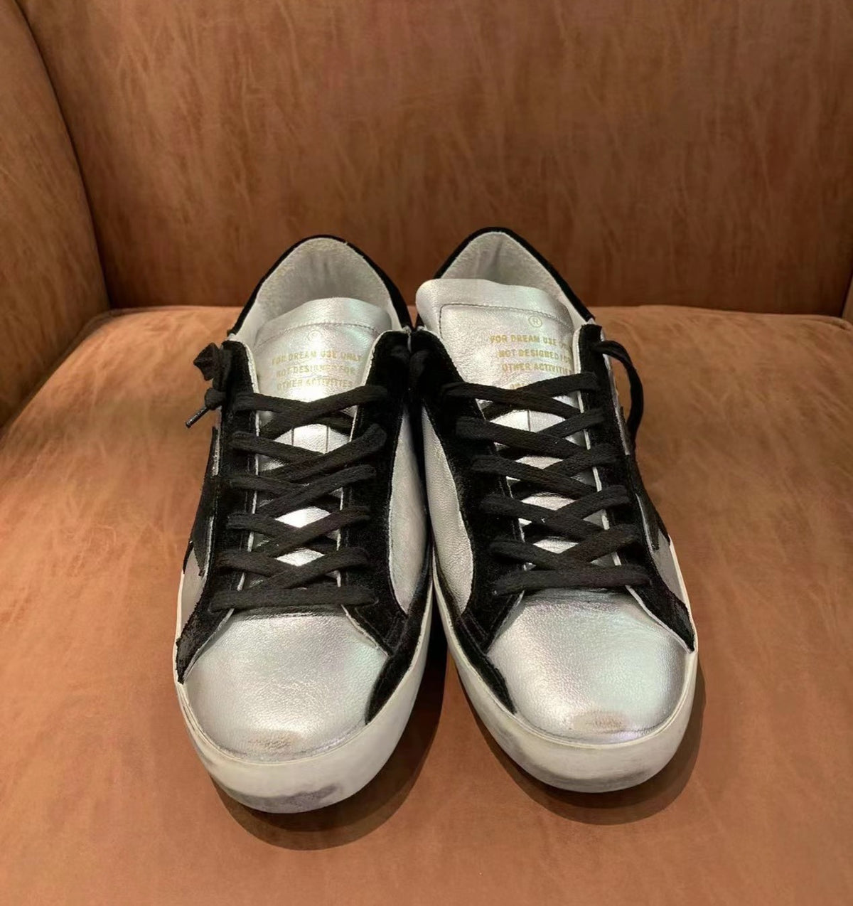 Golden Goose Vintage Distressed Sneakers #296