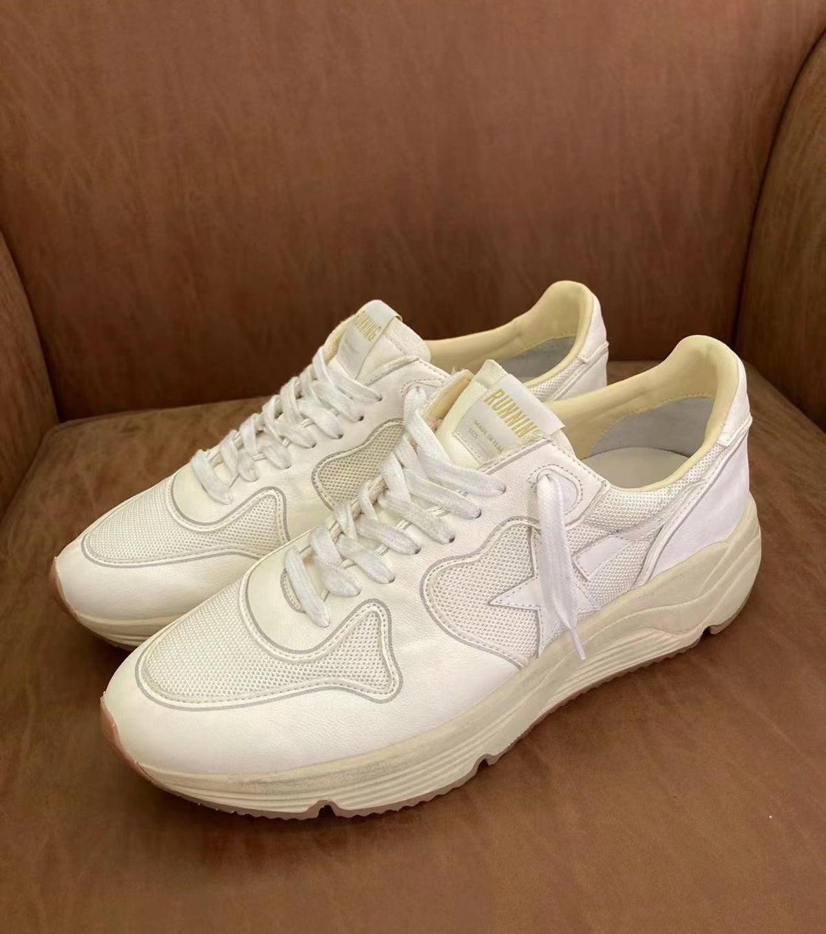 Golden Goose Vintage Distressed Sneakers #268