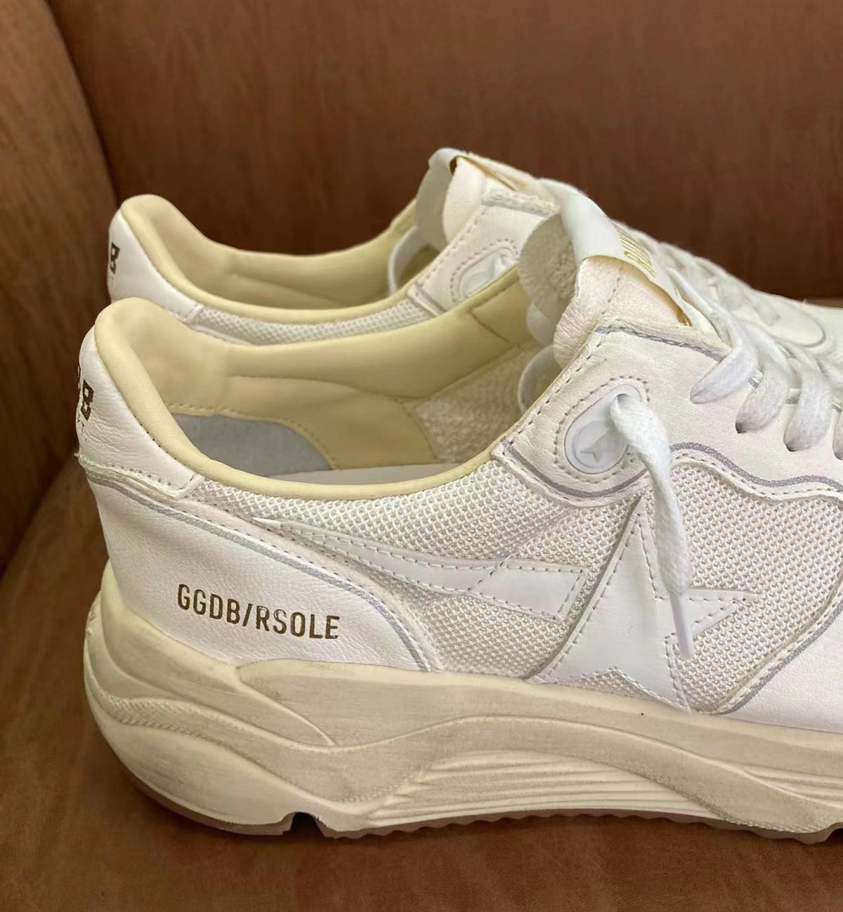 Golden Goose Vintage Distressed Sneakers #268
