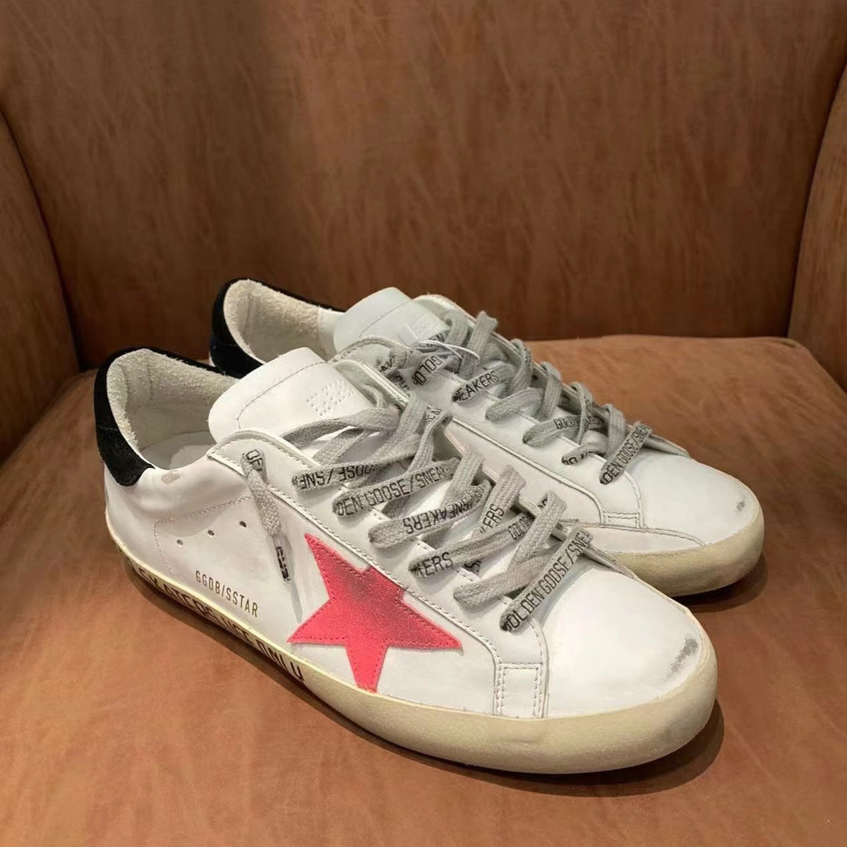 Golden Goose Vintage Distressed Sneakers #088