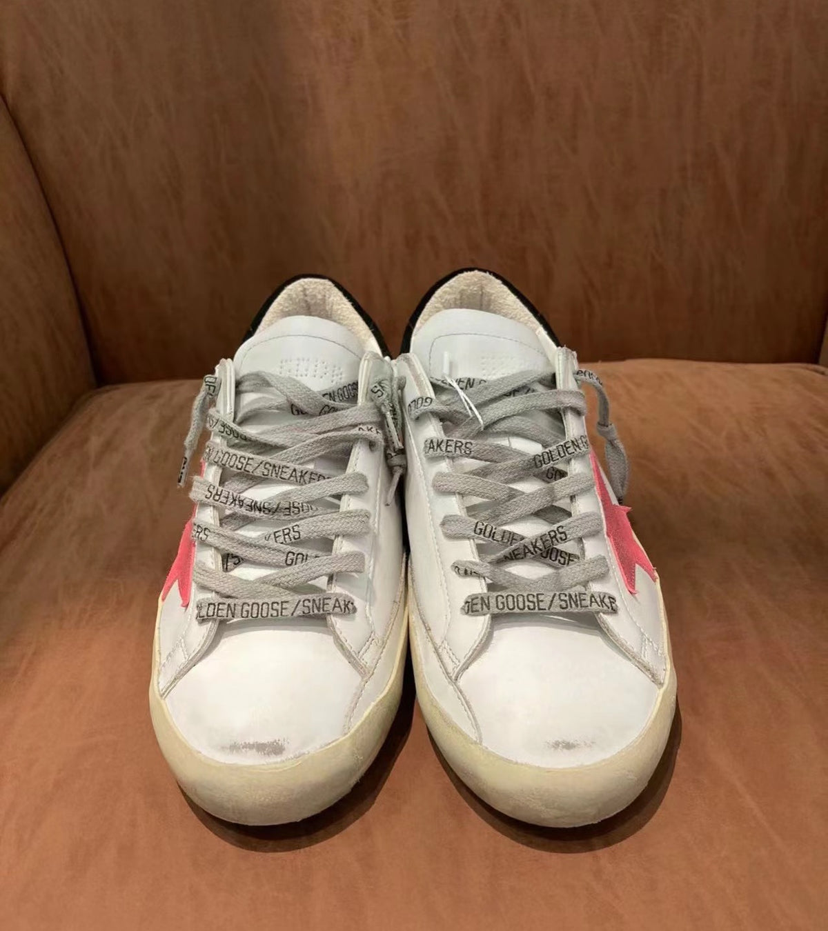 Golden Goose Vintage Distressed Sneakers #088