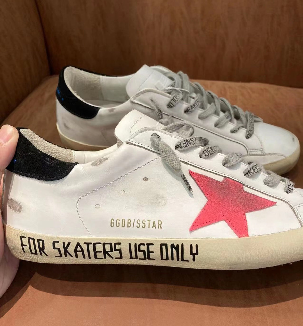Golden Goose Vintage Distressed Sneakers #088