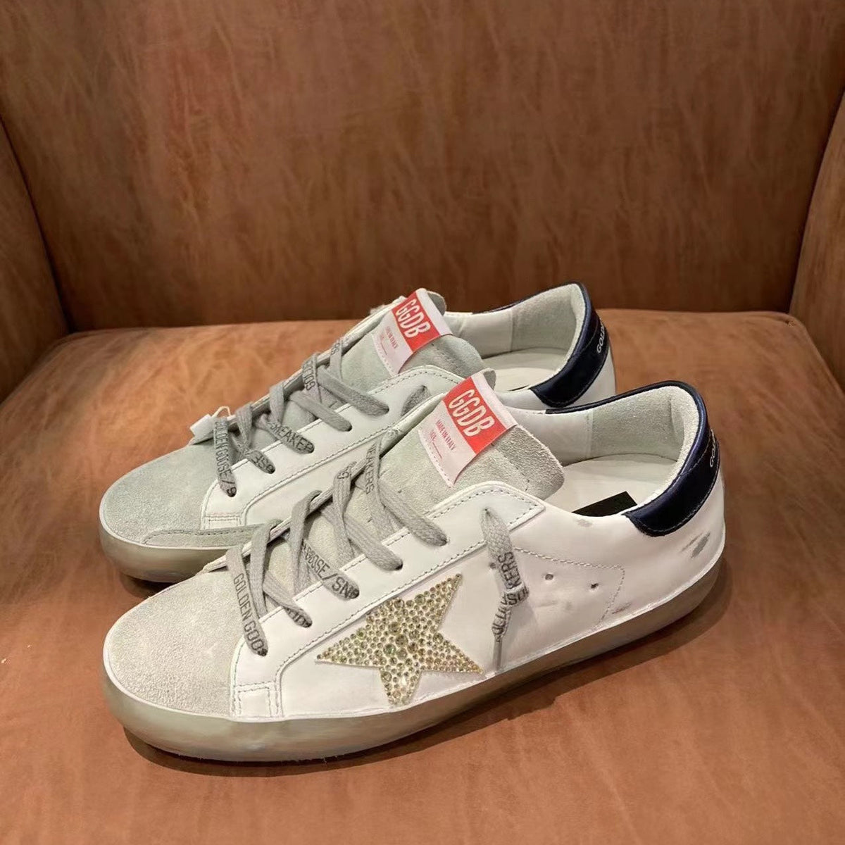 Golden Goose Vintage Distressed Sneakers #084