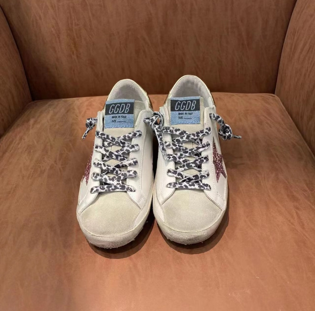 Golden Goose Vintage Distressed Sneakers #256