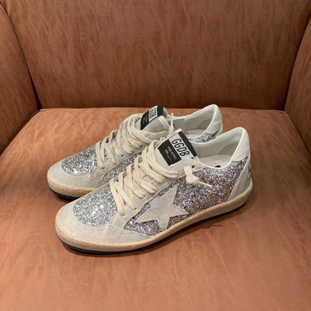 Golden Goose Vintage Distressed Sneakers #302