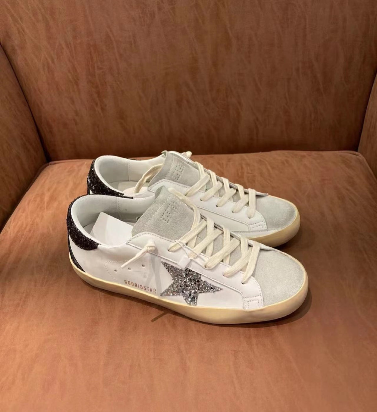 Golden Goose Vintage Distressed Sneakers #182
