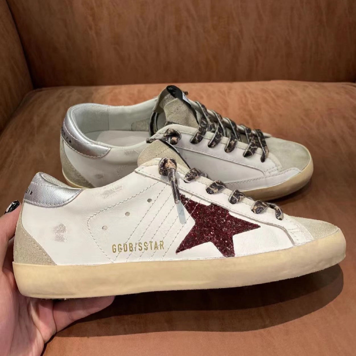 Golden Goose Vintage Distressed Sneakers #113