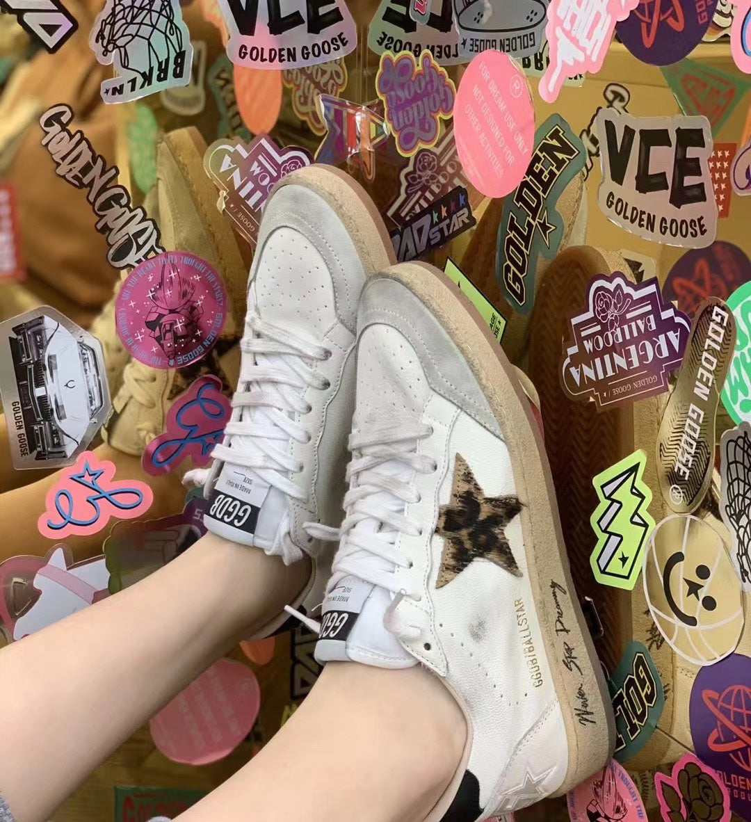 Golden Goose Vintage Distressed Sneakers #281