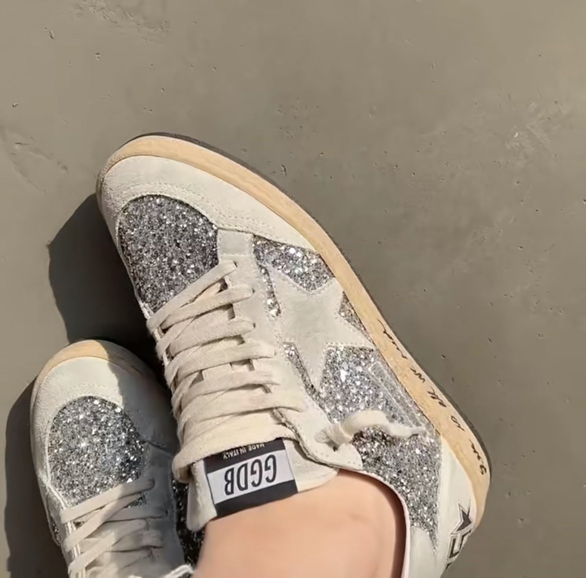 Golden Goose Vintage Distressed Sneakers #302