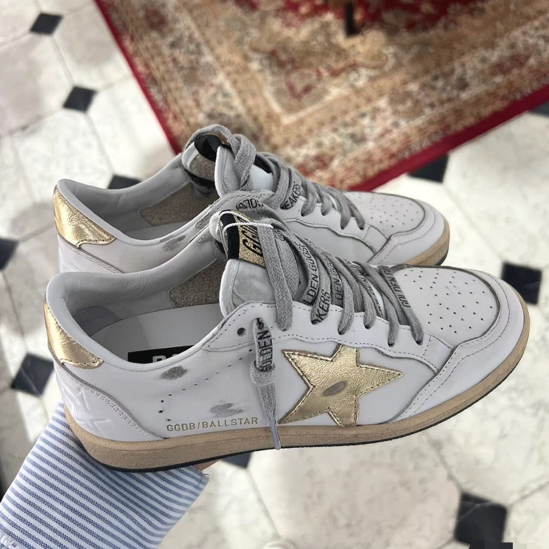 Golden Goose Vintage Distressed Sneakers #265