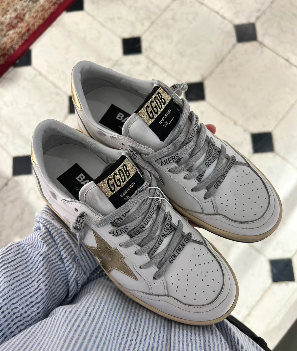 Golden Goose Vintage Distressed Sneakers #265