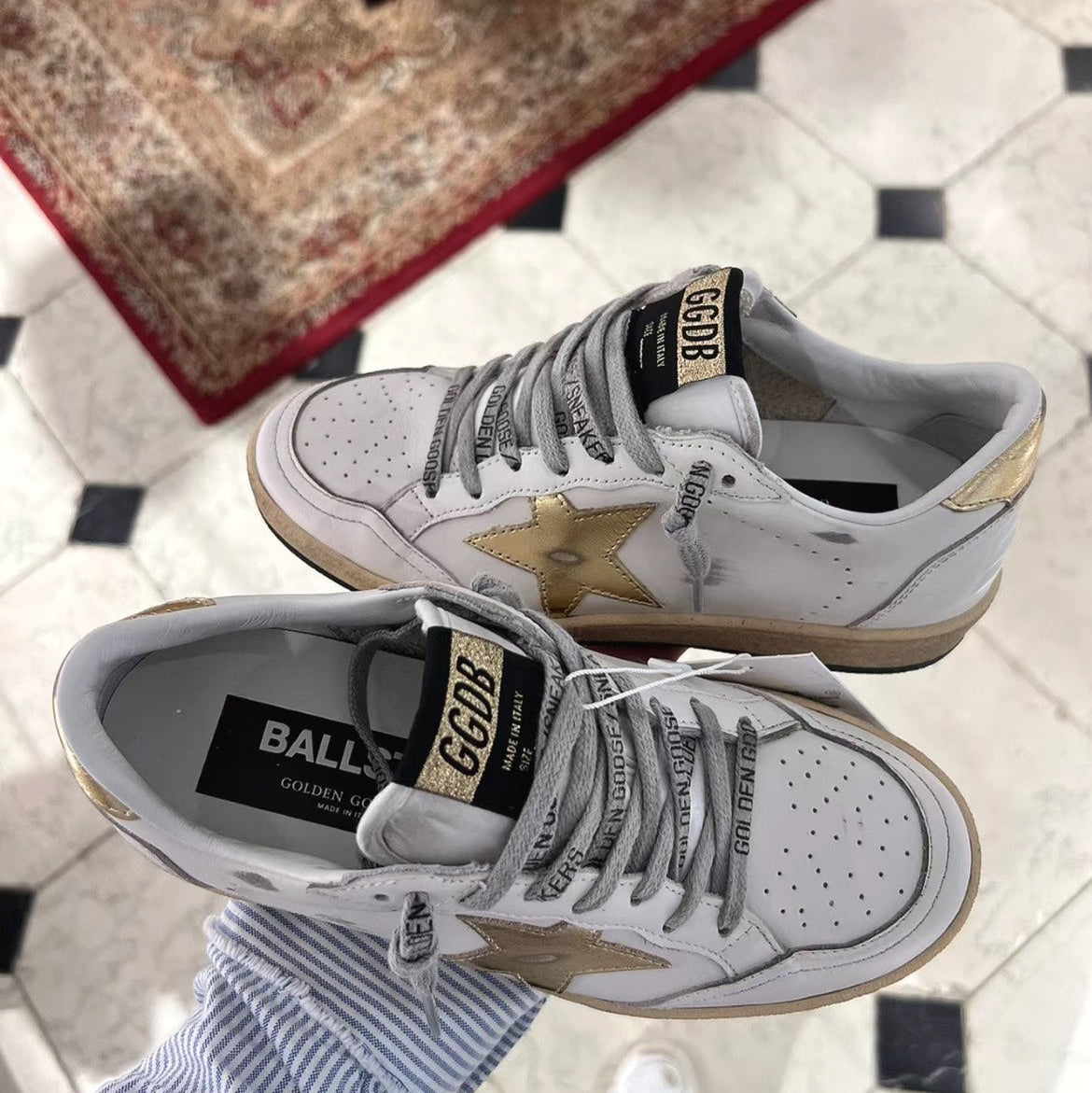 Golden Goose Vintage Distressed Sneakers #265