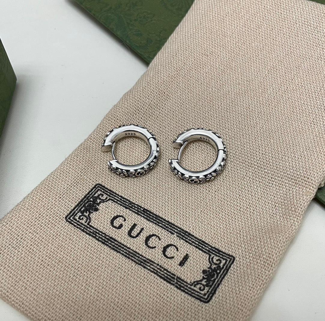 Gucci Vintage Double G Earrings