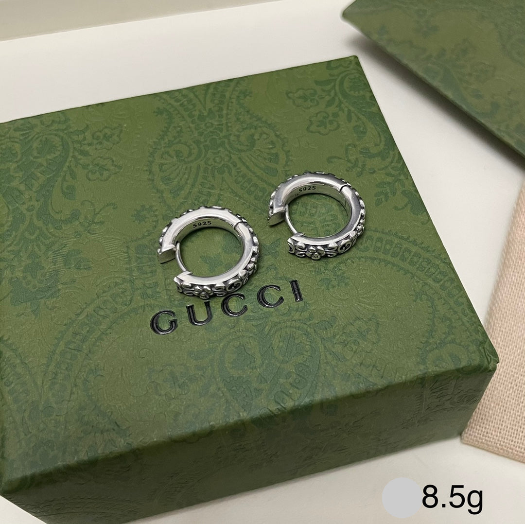 Gucci Vintage Double G Earrings