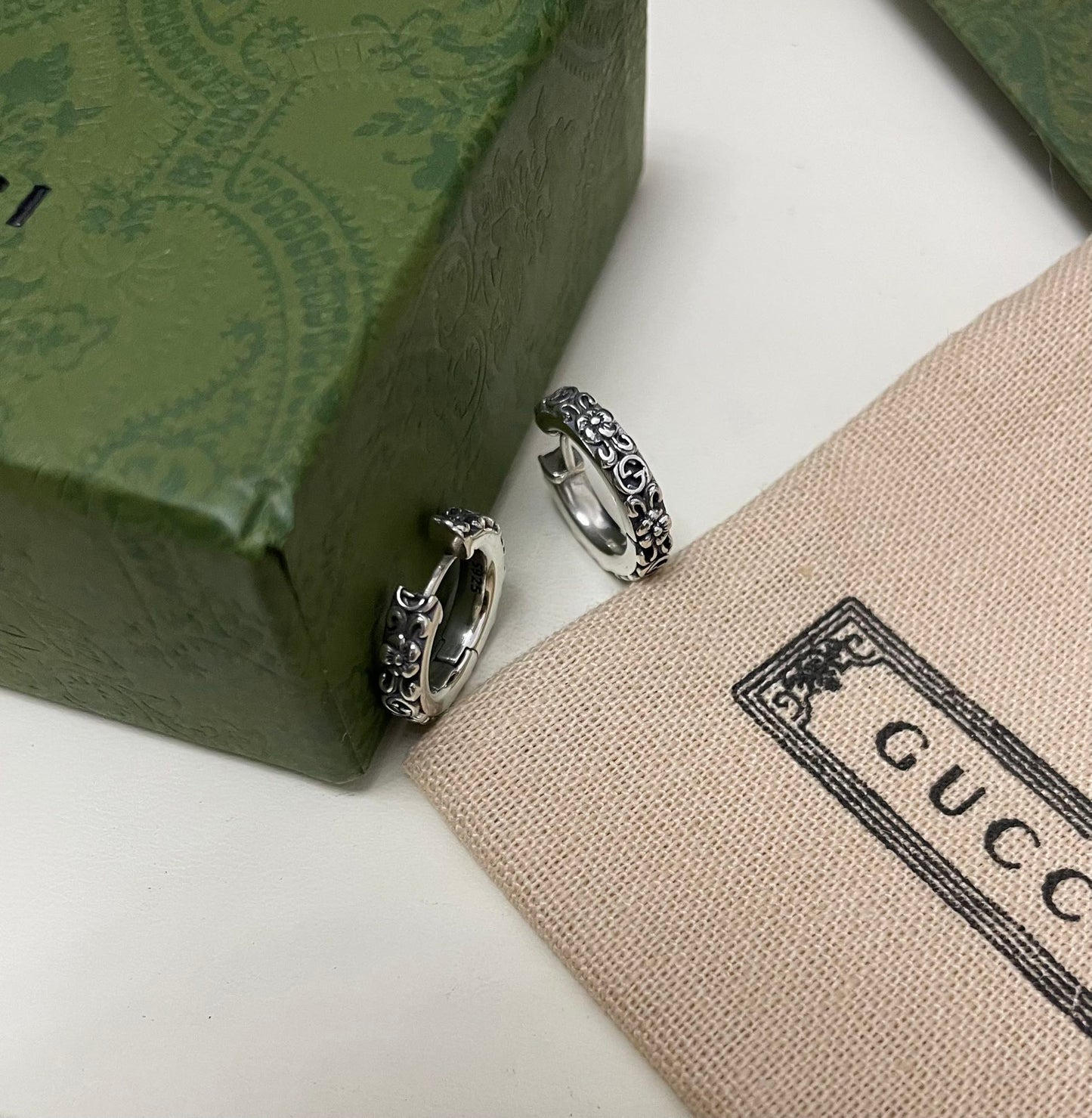 Gucci Vintage Double G Earrings