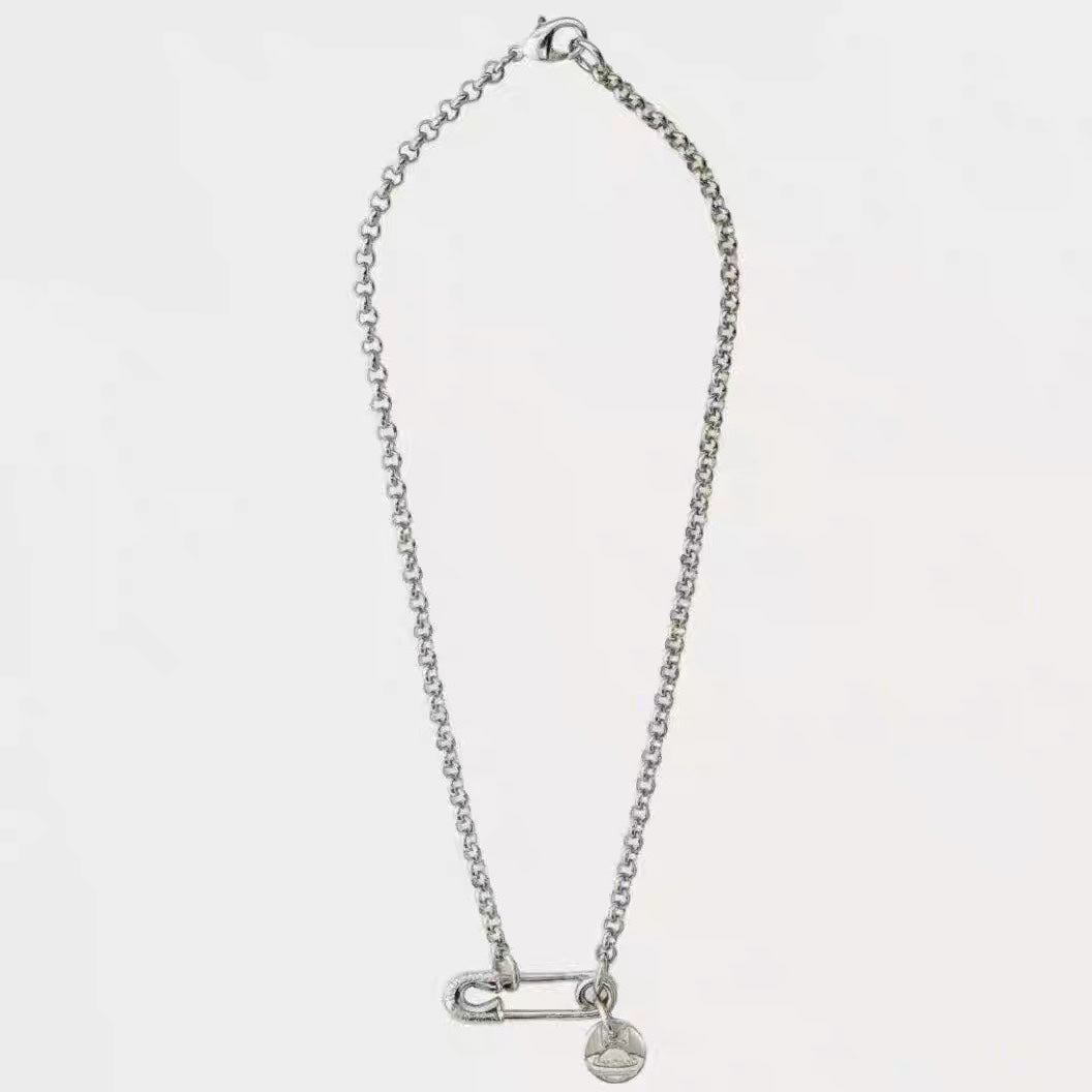 Minimalist Safety Pin Clavicle Necklace