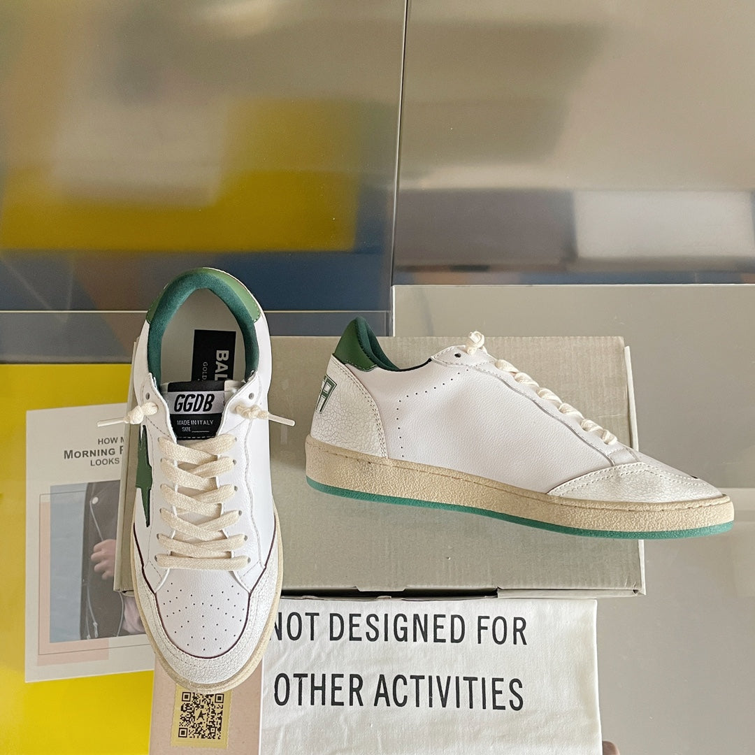 Golden Goose Vintage Distressed Sneakers #127