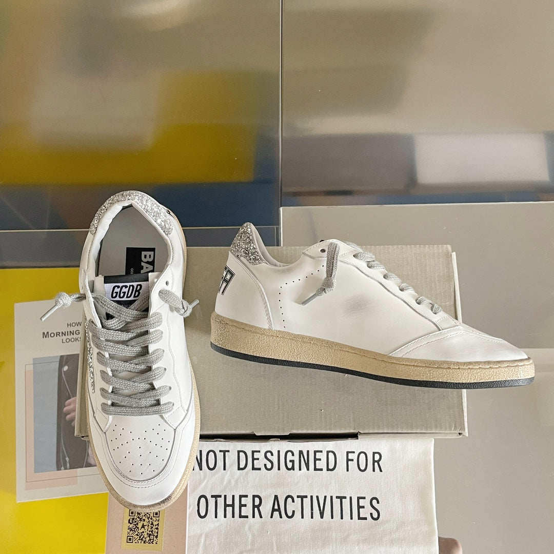 Golden Goose Vintage Distressed Sneakers #128