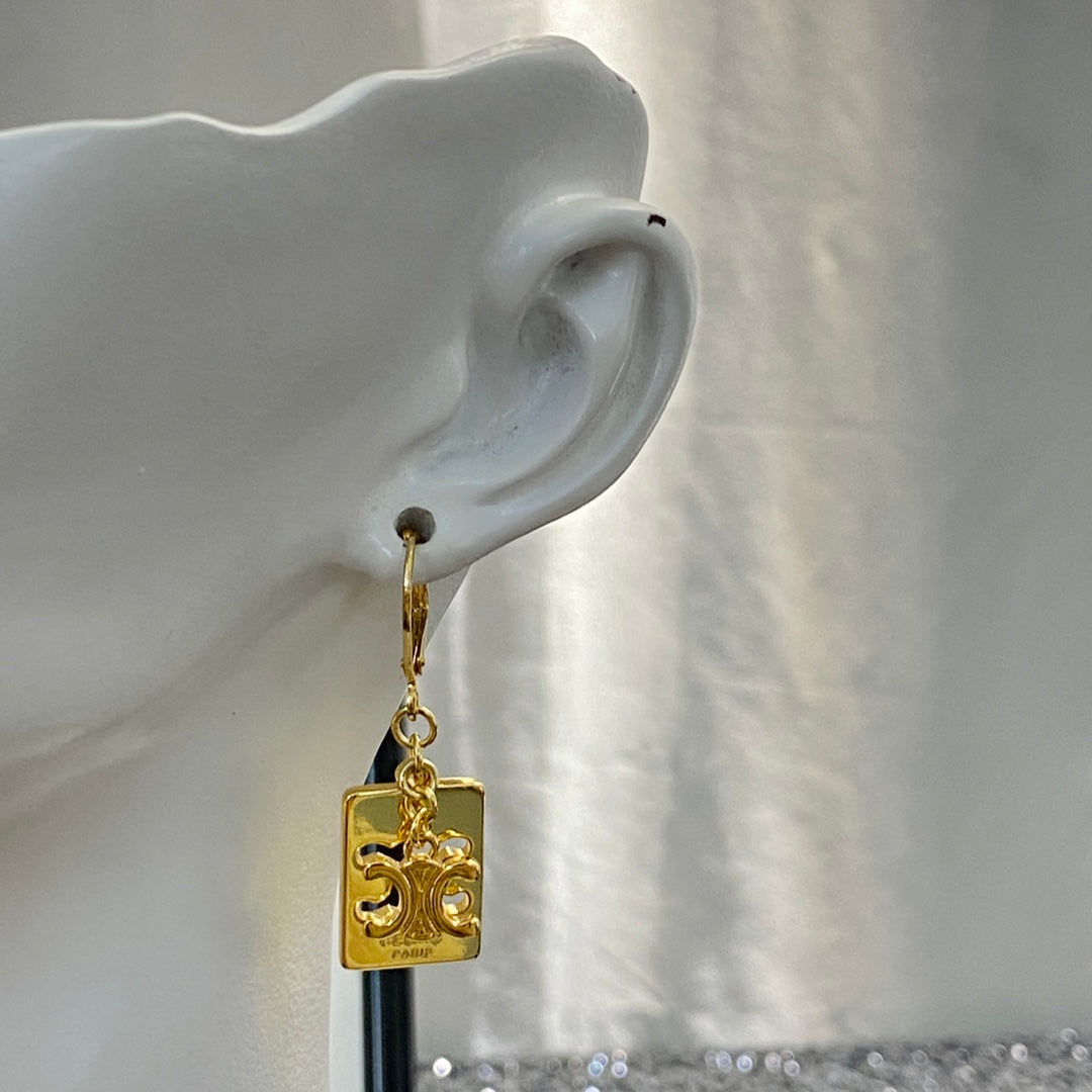 CELINE Triomphe Vintage Earrings