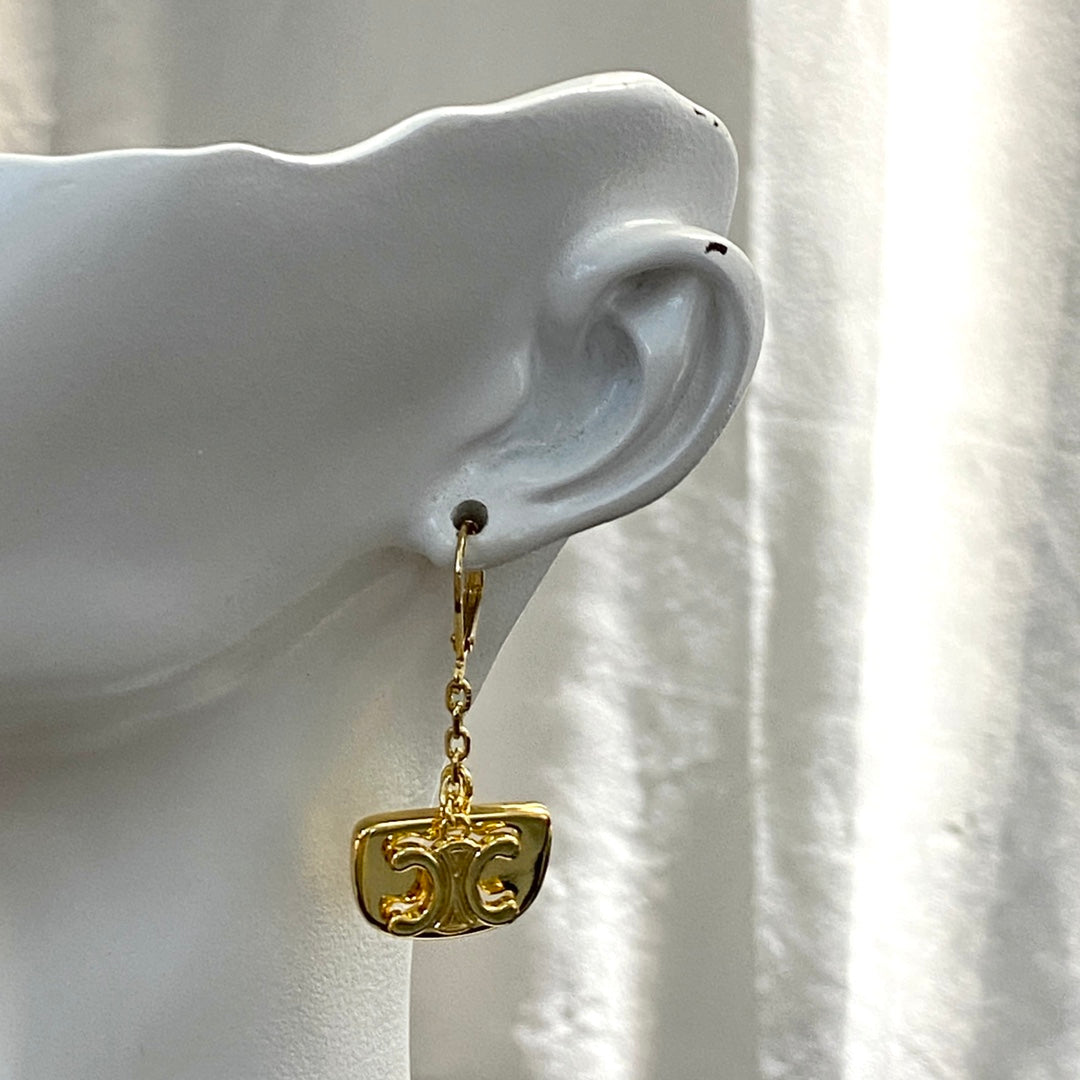 CELINE Triomphe Vintage Earrings