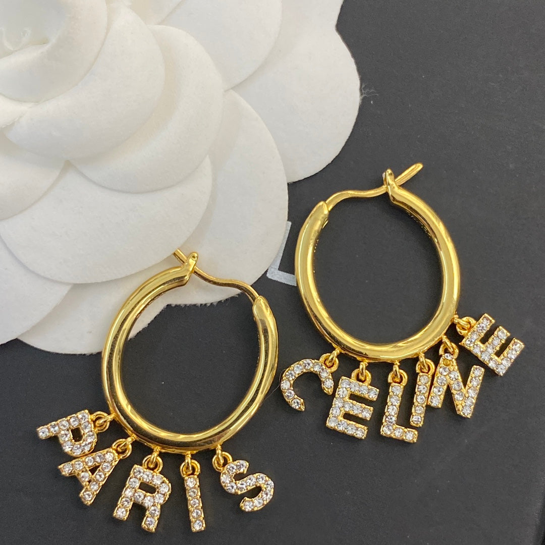 CELINE Crystal Earrings