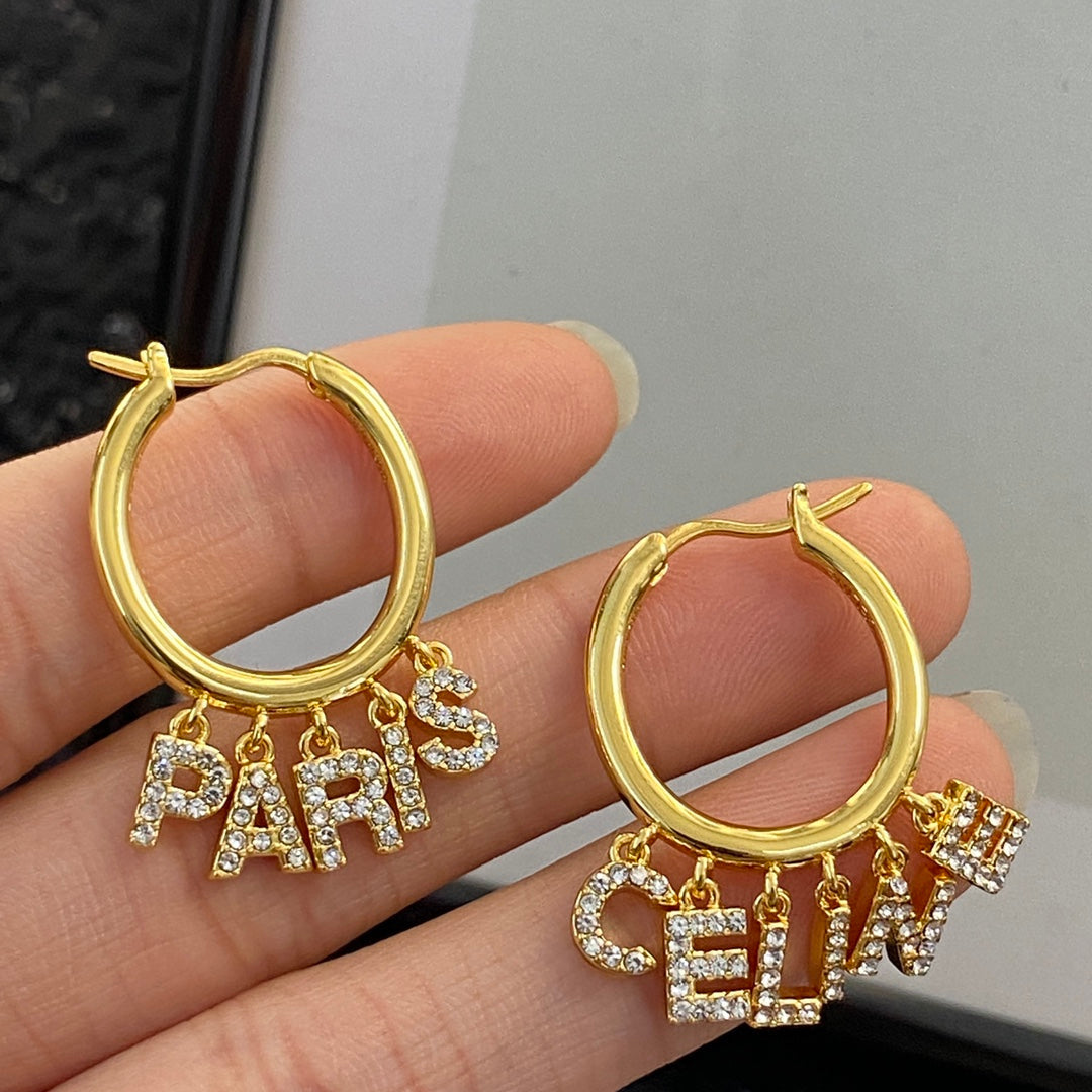 CELINE Crystal Earrings