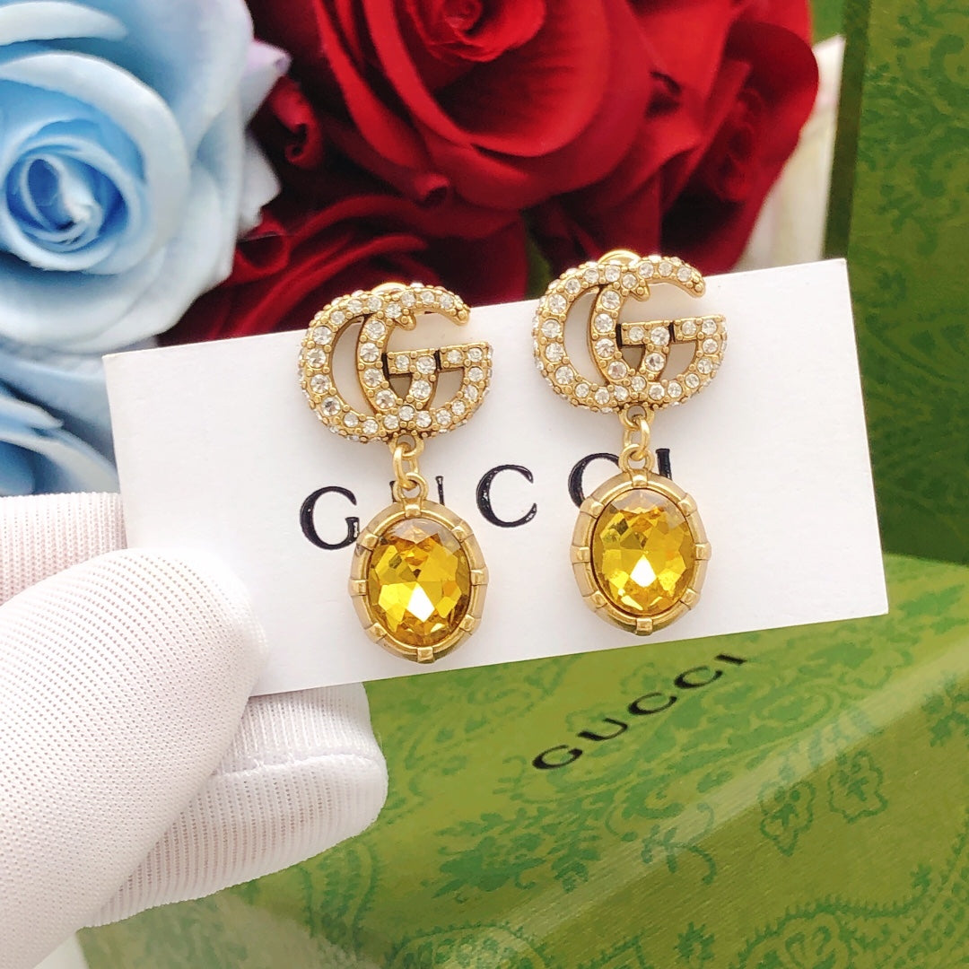 Gucci Crystal Vintage Earrings