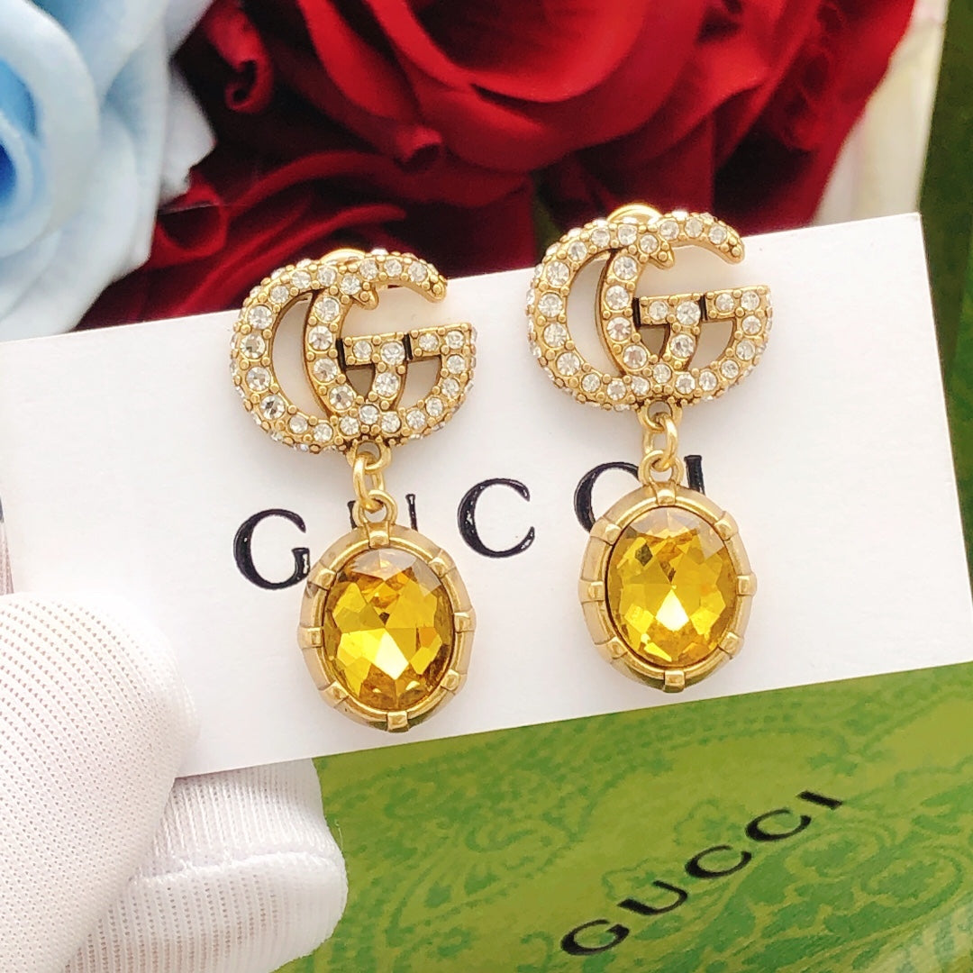 Gucci Crystal Vintage Earrings