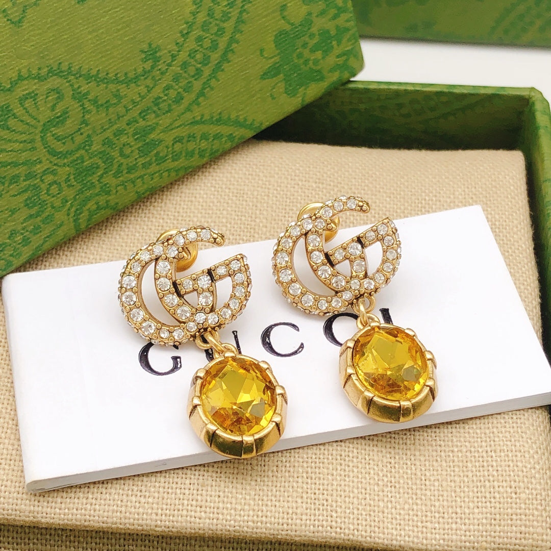 Gucci Crystal Vintage Earrings