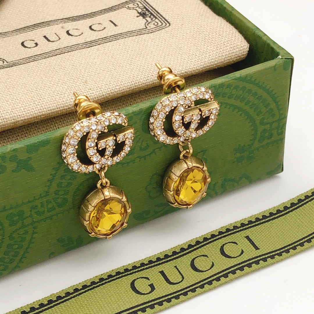 Gucci Crystal Vintage Earrings