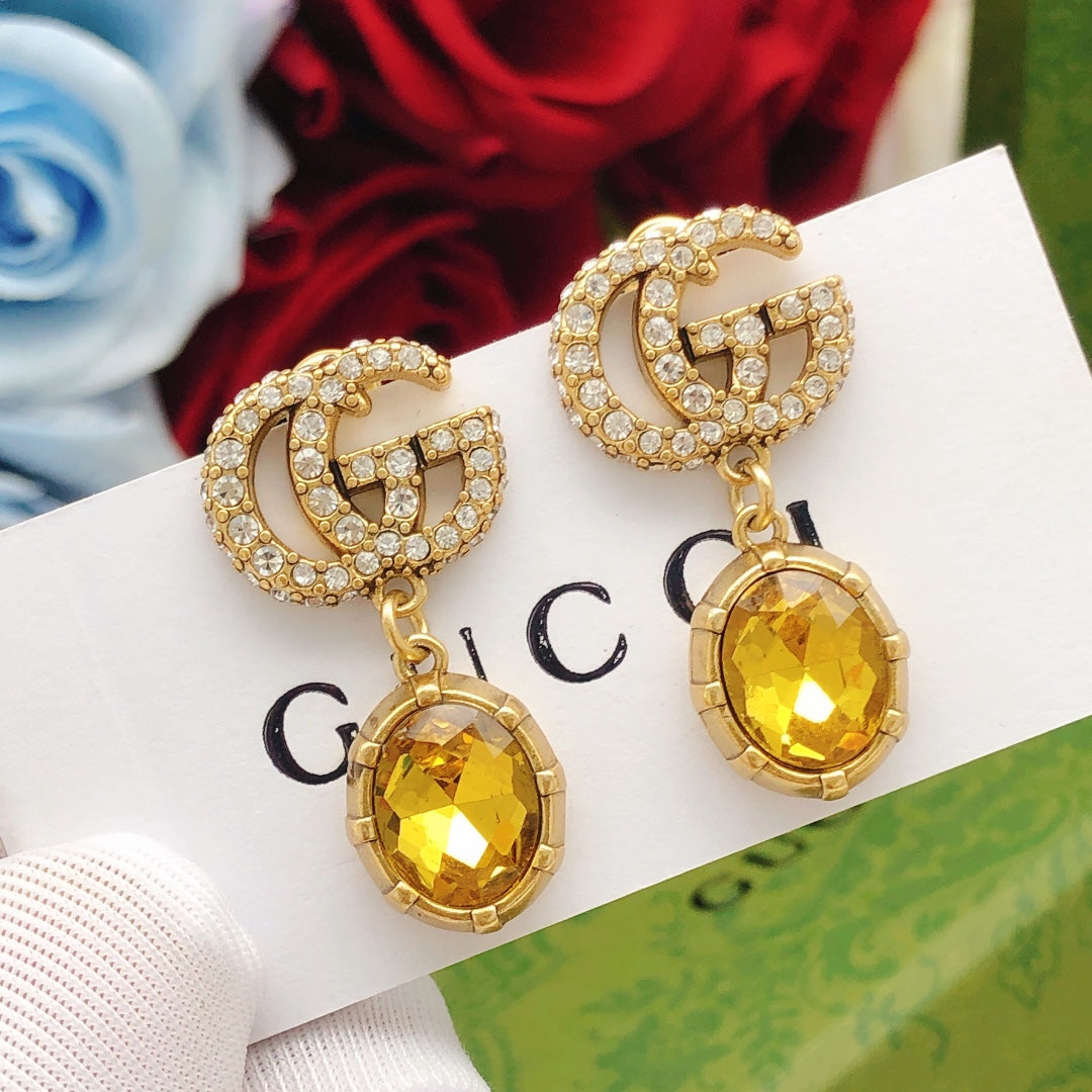 Gucci Crystal Vintage Earrings
