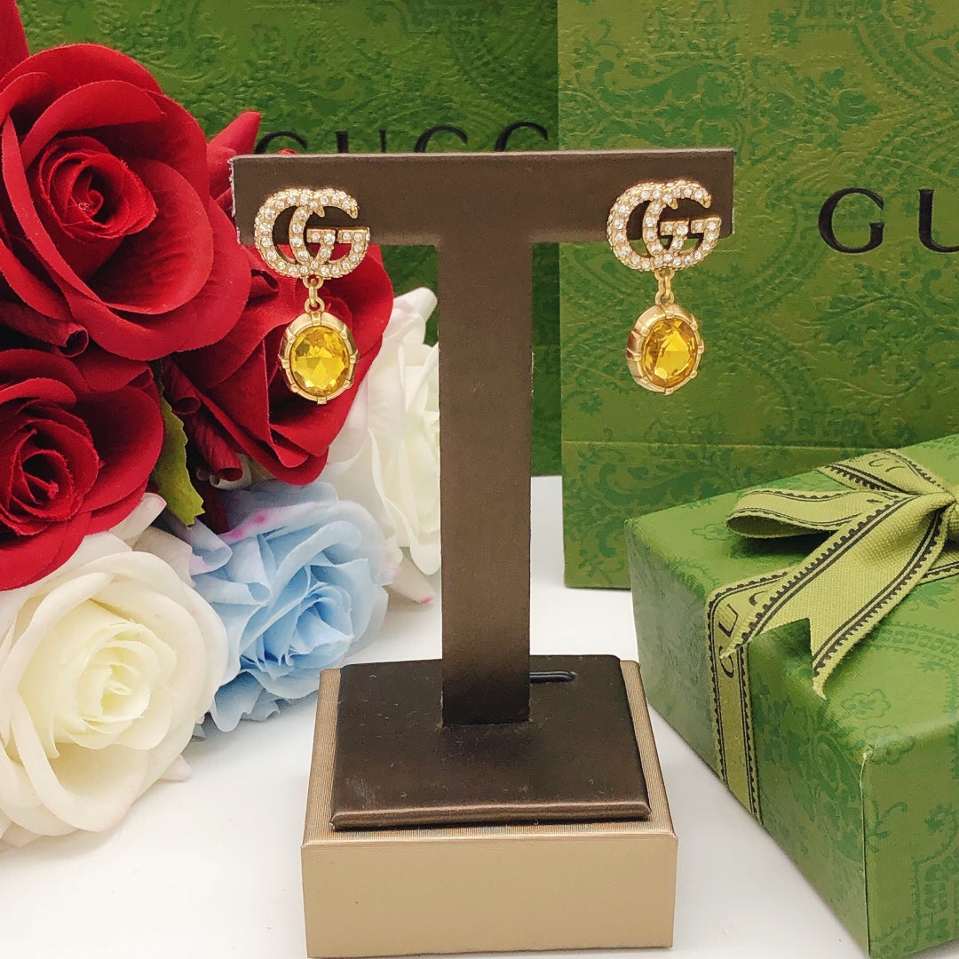 Gucci Crystal Vintage Earrings