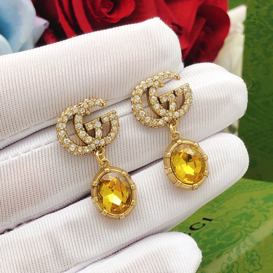 Gucci Crystal Vintage Earrings