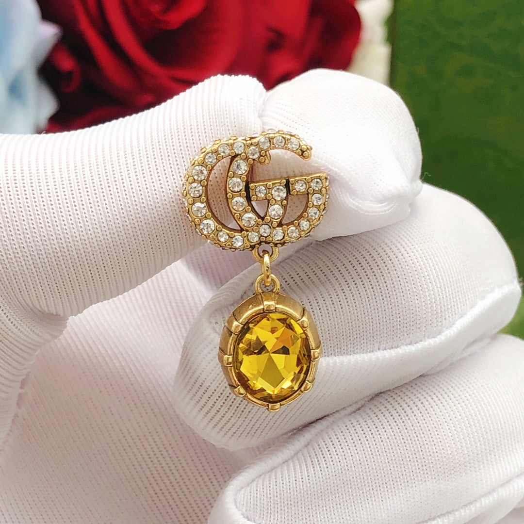 Gucci Crystal Vintage Earrings