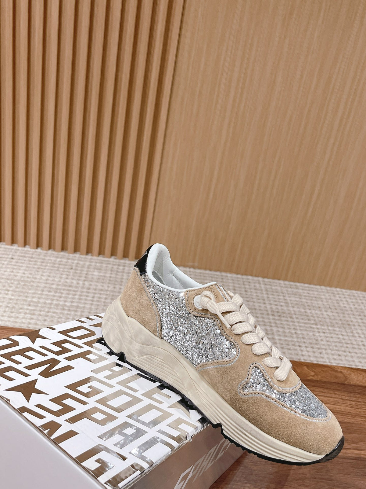 Golden Goose Vintage Distressed Sneakers #219