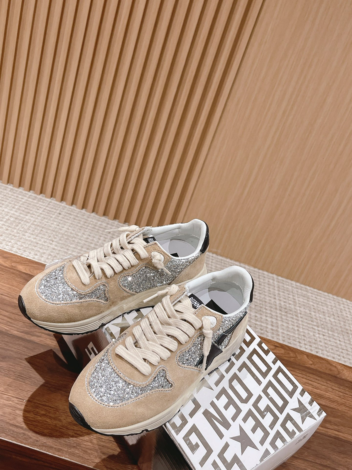 Golden Goose Vintage Distressed Sneakers #219