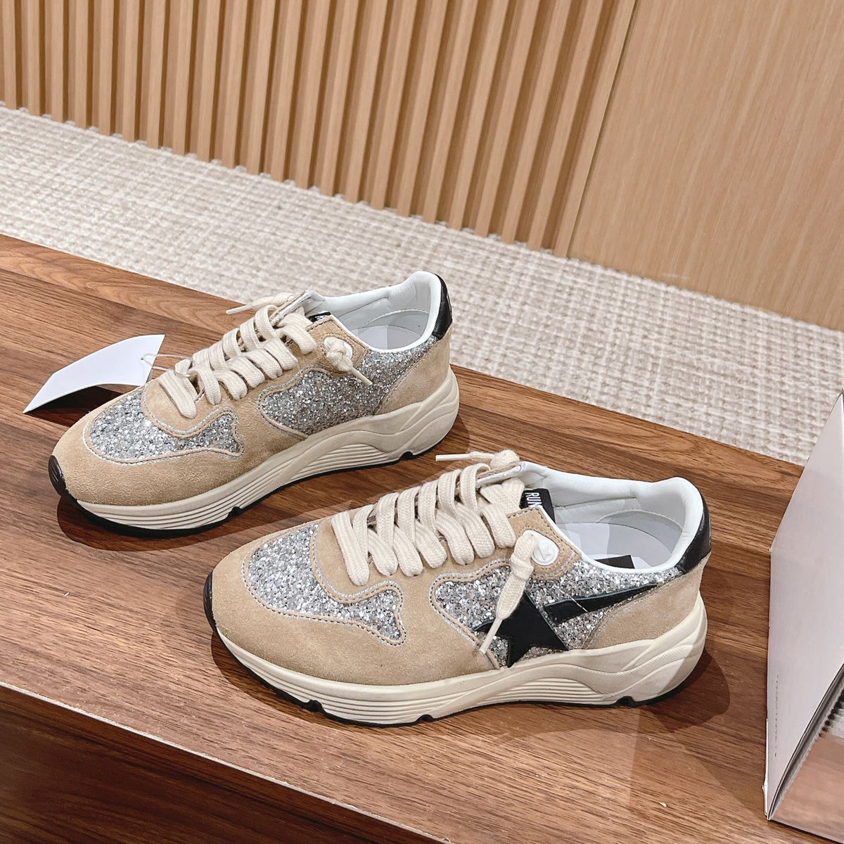 Golden Goose Vintage Distressed Sneakers #219