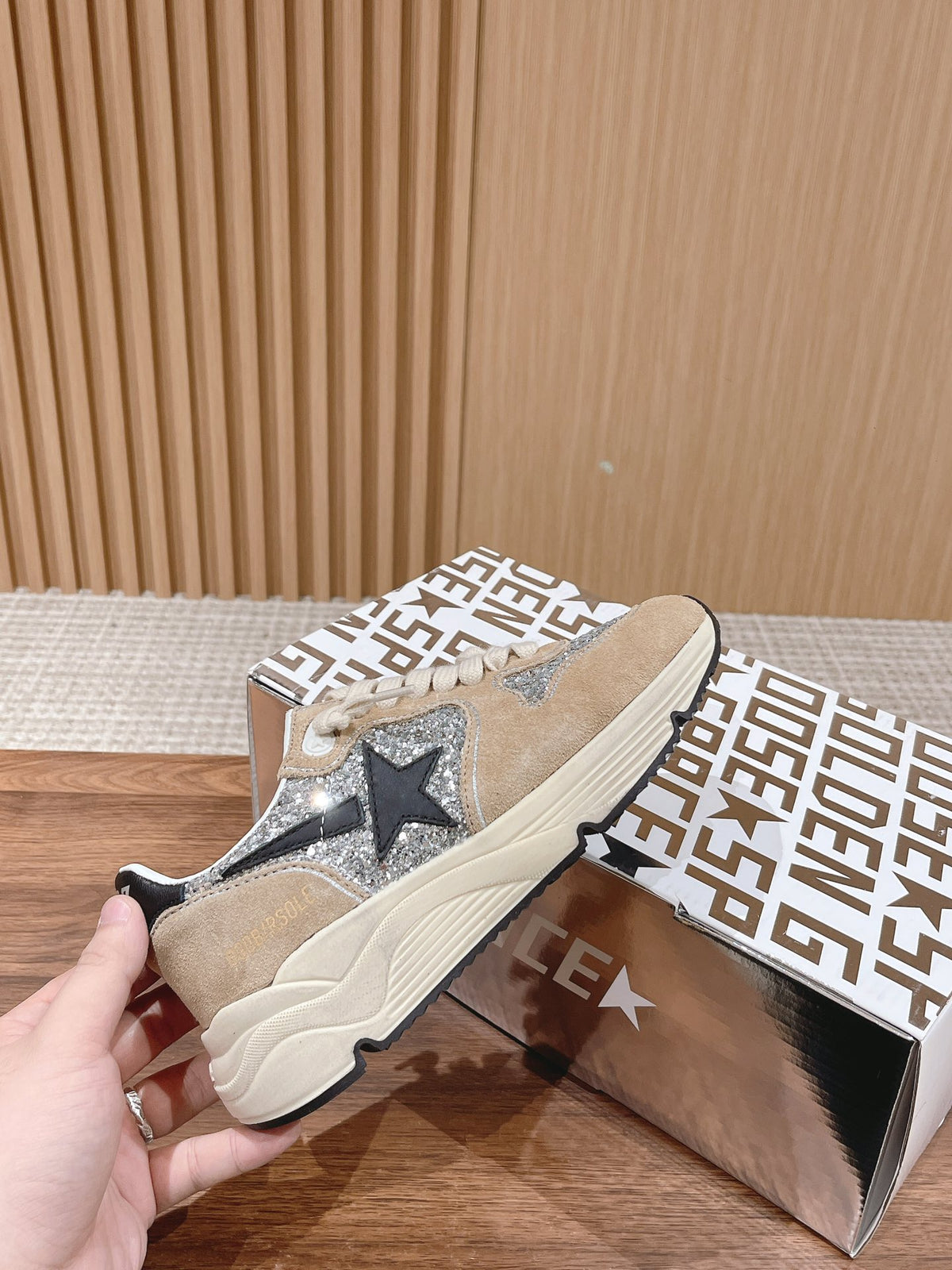 Golden Goose Vintage Distressed Sneakers #219