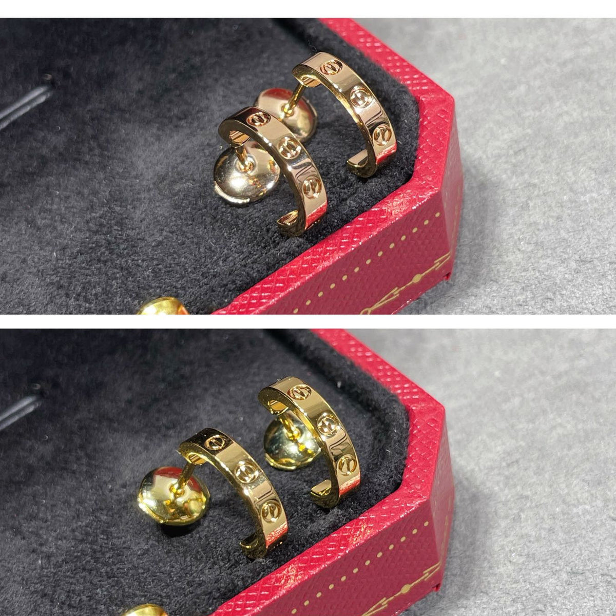Cartier Narrow Smooth LOVE Earrings
