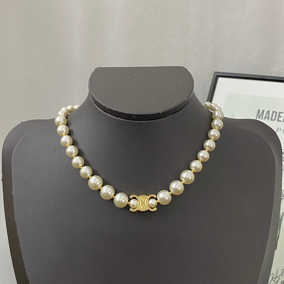 CELINE Pearl Triomphe Necklace