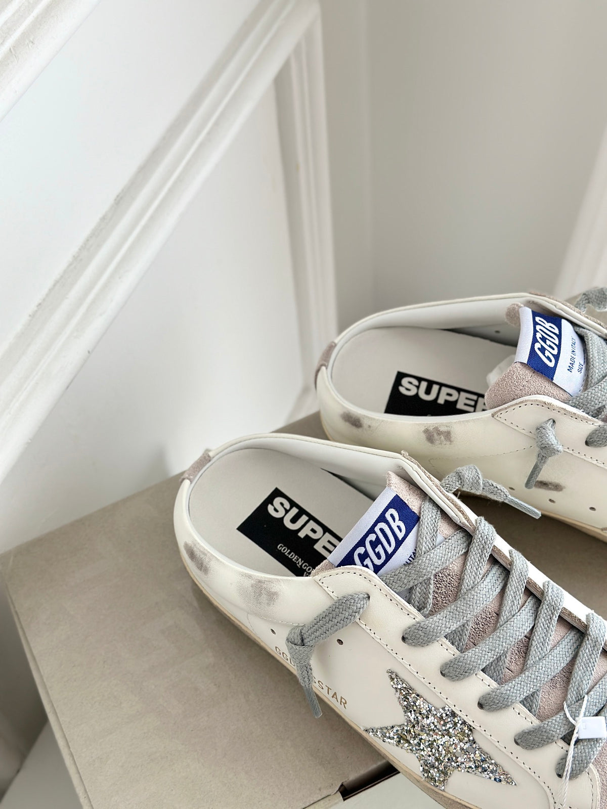 Golden Goose Vintage Distressed Sneakers #240