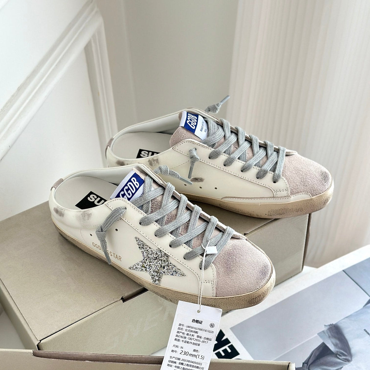 Golden Goose Vintage Distressed Sneakers #240