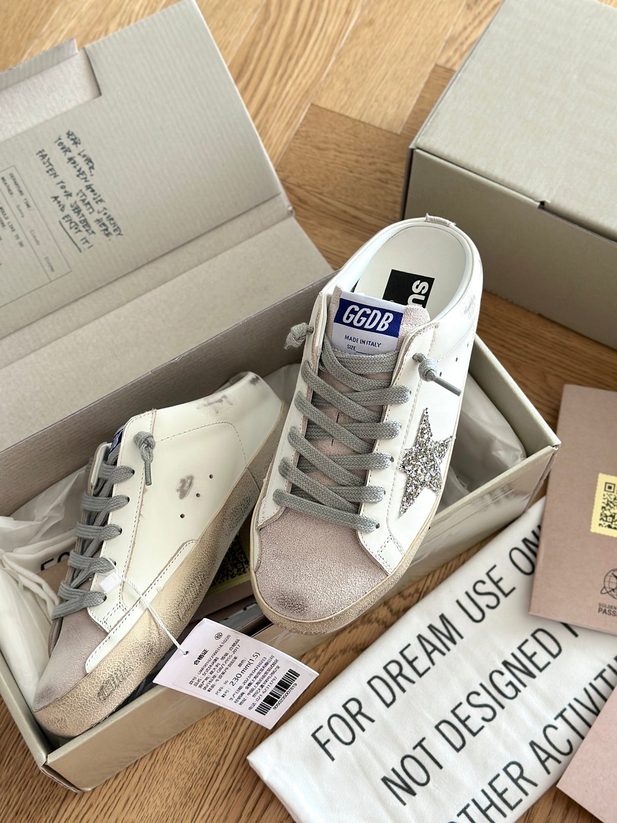 Golden Goose Vintage Distressed Sneakers #240