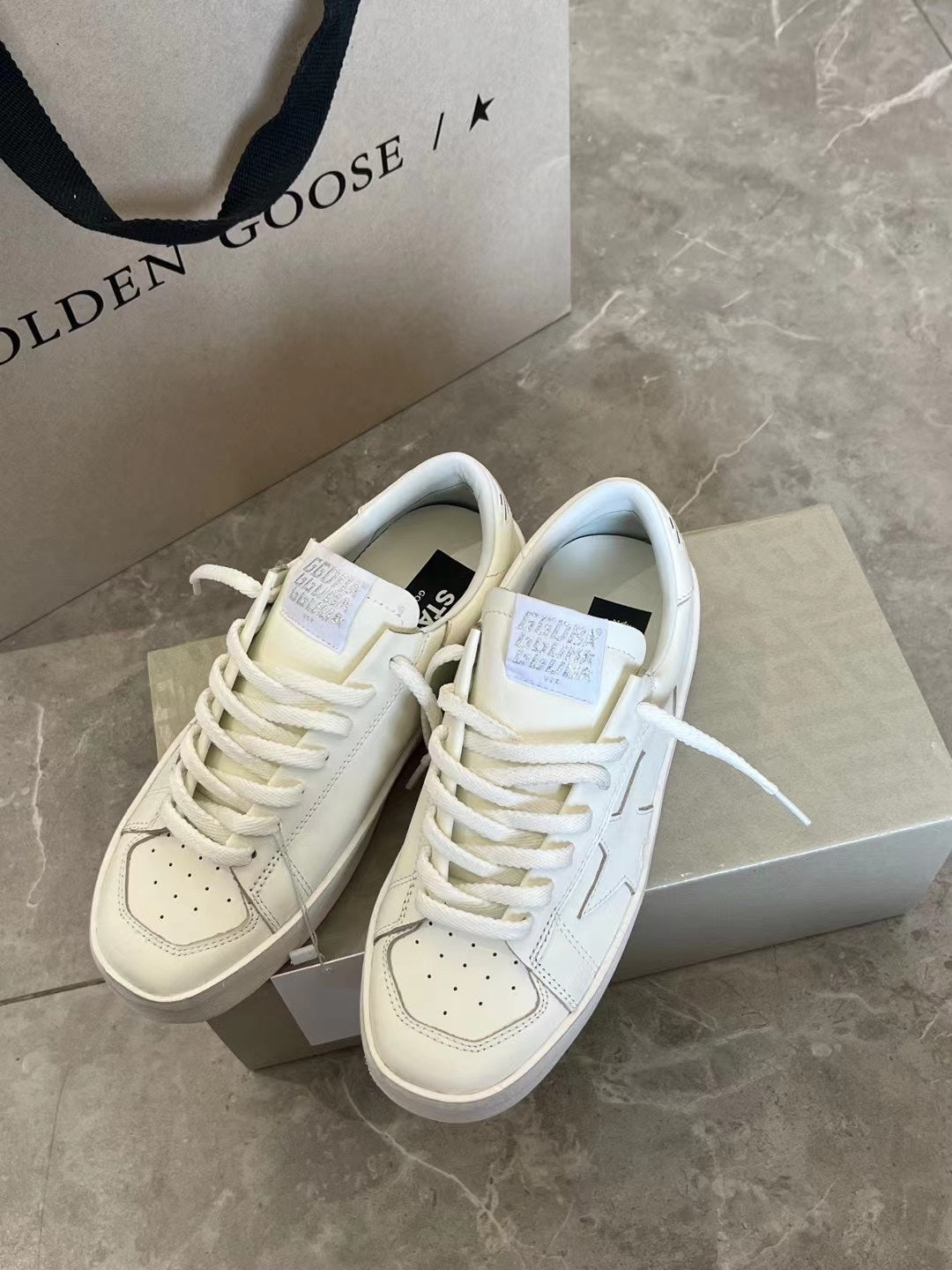Golden Goose Vintage Distressed Sneakers #153