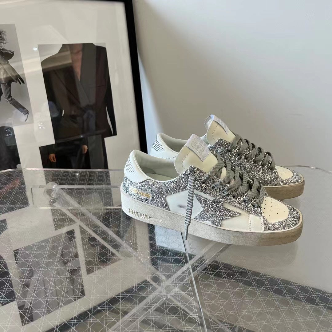 Golden Goose Vintage Distressed Sneakers #112